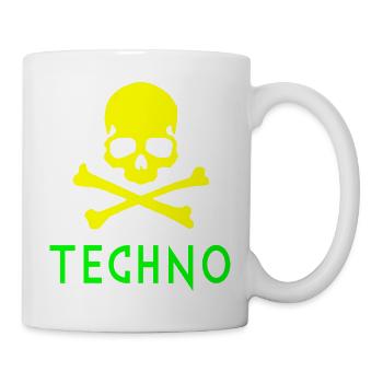 Techno-Knochen - Tasse - Weiß - Rechts