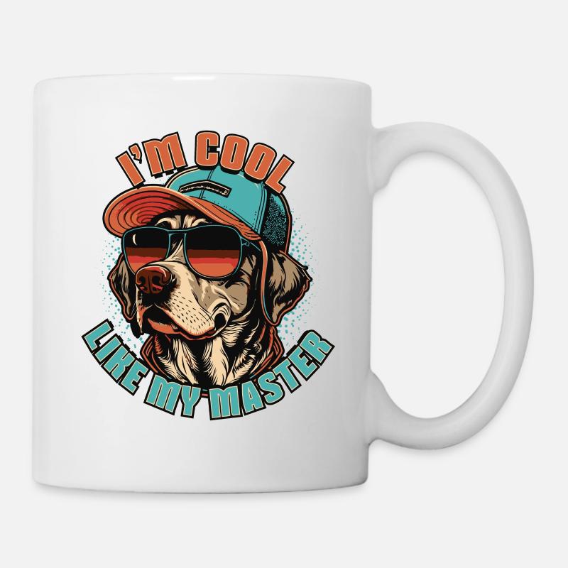 Ich bin cool wie mein Herrchen - Tasse - Weiß