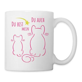 Du bist mein Stern - Du auch - Tasse - Weiß - Rechts