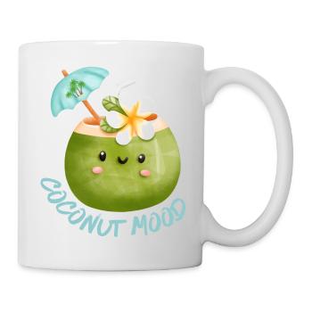 Kokosnuss Coconut Mood Urlaubsmodus - Tasse - Weiß - Rechts