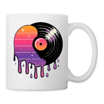 Disque vinyle cosmique - Mug blanc - blanc - Droite