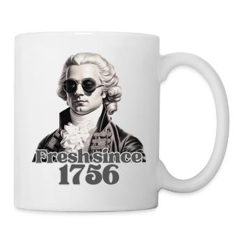 Frischer Mozart - Tasse - Weiß - Rechts