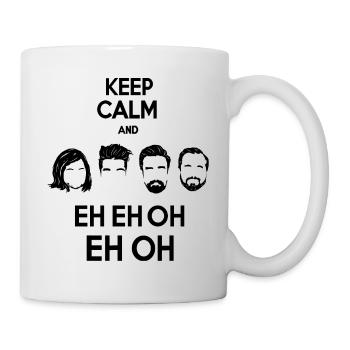 Bleib ruhig und eh eh oh - Tasse - Weiß - Rechts