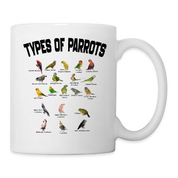 Parrots Family List Vintage Funny Birds Owner - Mug blanc - blanc - Droite