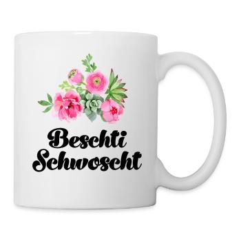 Beschti Schwoscht Schweiz Schwester Schweizerin - Tasse - Weiß - Rechts
