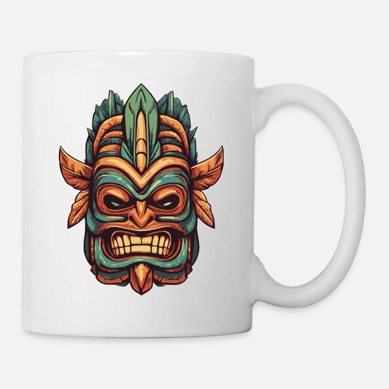 Tiki mask - Mug - white