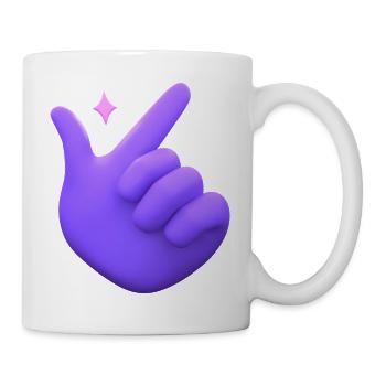 3D Hand Snapping Fingers - Mug - white - Right