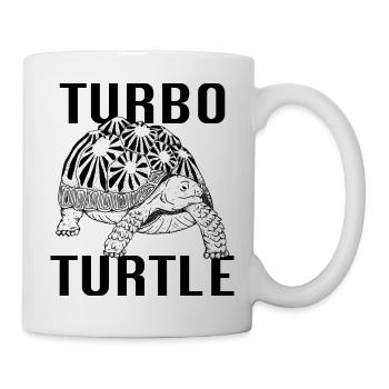Turbo-Schildkröte - Tasse - Weiß - Rechts