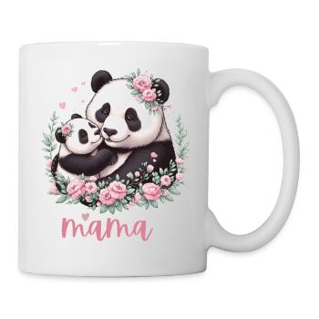 Panda Lover I Mama Panda And Cub Mother's Day - Tasse - Weiß - Rechts