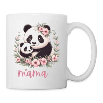 Panda Lover I Mama Panda And Cub Mother's Day - Tasse - Weiß - Rechts