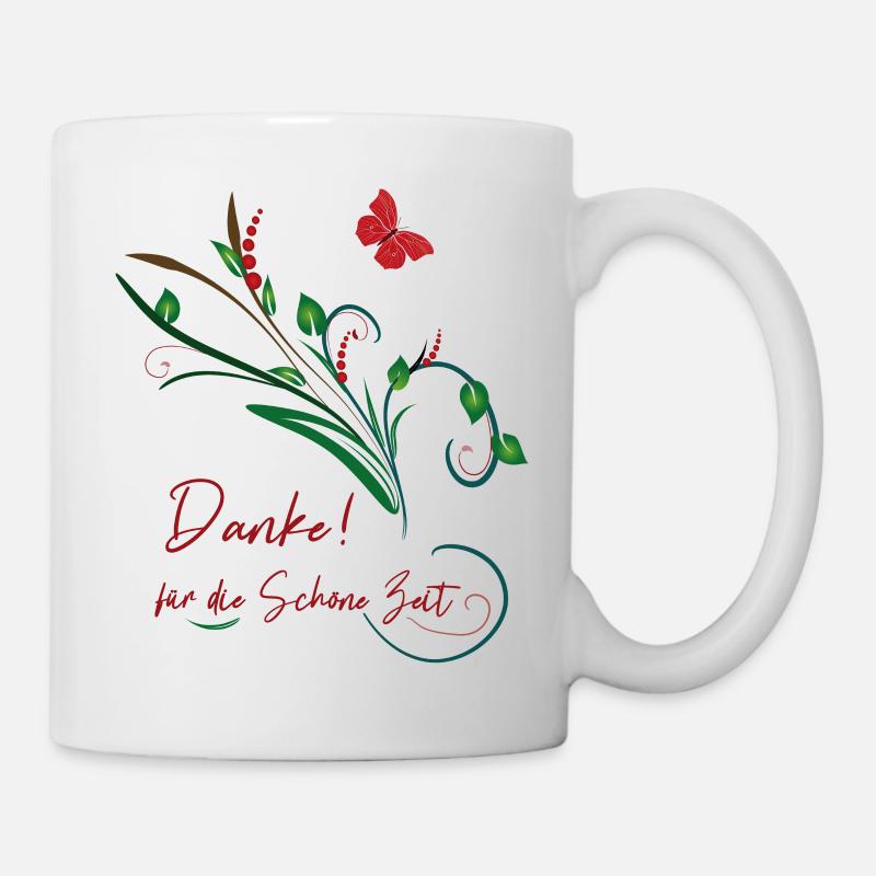 Danke für die schöne Zeit - Tasse - Weiß