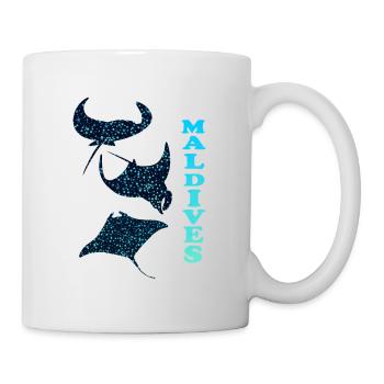 Mantarochen Malediven Manta Ray Maldives - Mug - white - Right