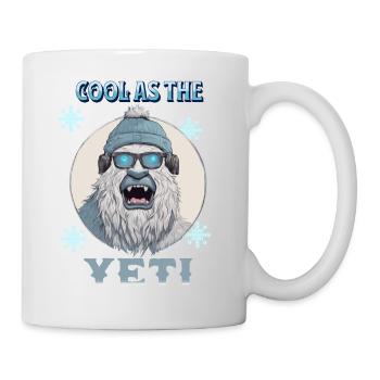 Cool comme le yéti - Mug blanc - blanc - Droite