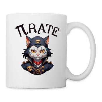 Pi day Pirate Cat - Mug - white - Right