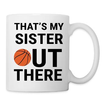 Basketball - Tasse - Weiß - Rechts