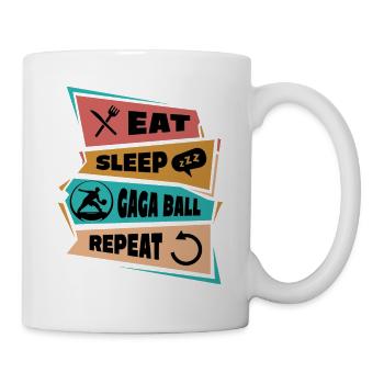 Eat Sleep Gaga Ball Repeat - Mug - white - Right