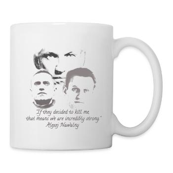 Alexeï Navalny, Navalny, dessin, citation - Mug blanc - blanc - Droite