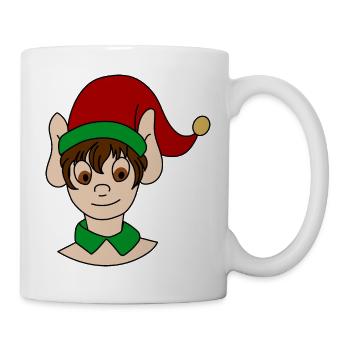 Weihnachtself - Tasse - Weiß - Rechts