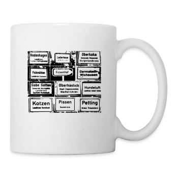 Funny City Names,Cities, Germany - Mug - white - Right