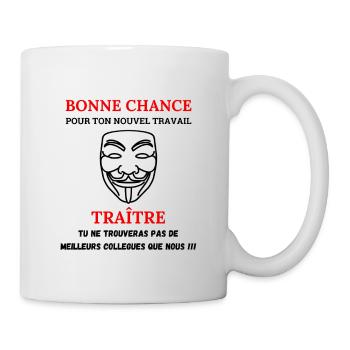 Departure of colleague new work - Mug - white - Right