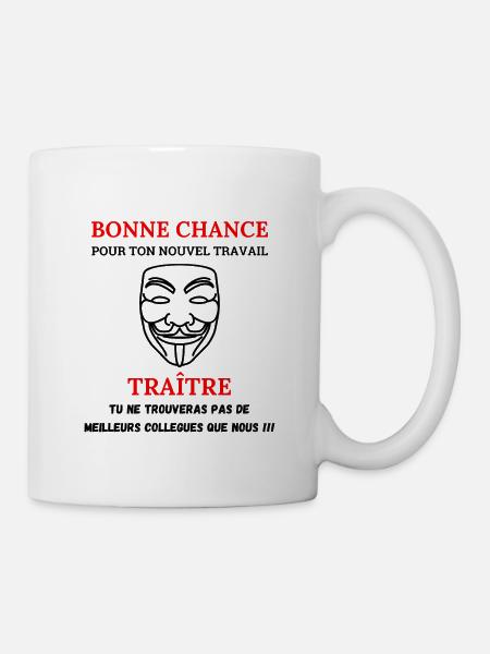 Ausscheiden eines Kollegen neue Arbeit - Tasse - Weiß