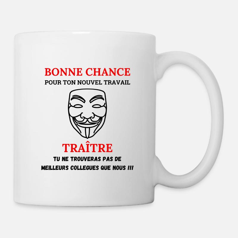 Ausscheiden eines Kollegen neue Arbeit - Tasse - Weiß