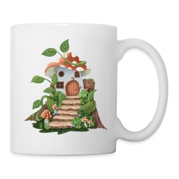 Feen / Elfen Haus - Tasse - Weiß - Rechts