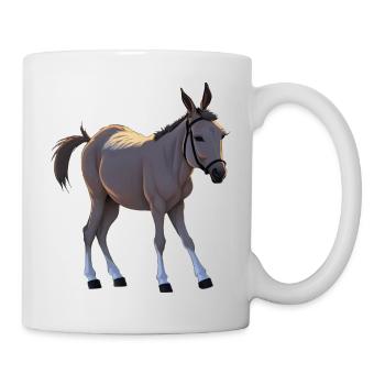 Seppel - petit âne têtu - Mug blanc - blanc - Droite