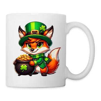 St. Patrick's Day Fox in Gold - Mug - white - Right