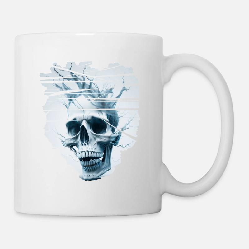 abby skull - Tasse - Weiß