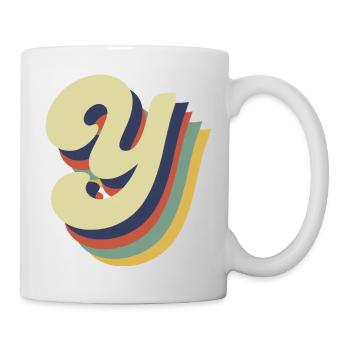 Retro Y Letter - Mug - white - Right