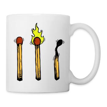 Match Burning Fire - Mug - white - Right