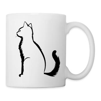 Cat, Cat Motif - Mug - white - Right