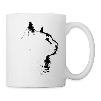 Cat, Cat Motif - Mug - white - Right