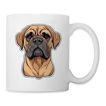 Mastiff - Dogue Allemand - Molosse beige chien - Mug blanc - blanc - Droite