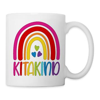 Kita Kind Kindergarten Regenbogen Kitakind - Tasse - Weiß - Rechts