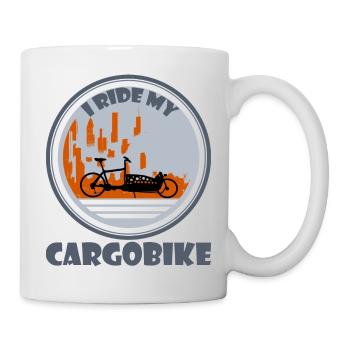 City Silhouette Cargo Bike - Mug - white - Right