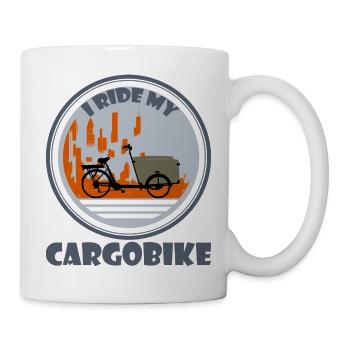 City Silhouette Cargo Bike - Mug - white - Right