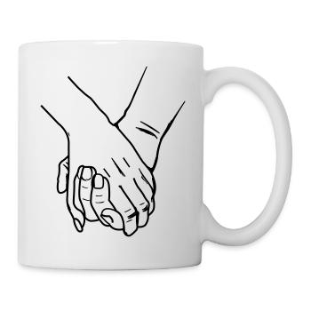 hände - Tasse - Weiß - Rechts