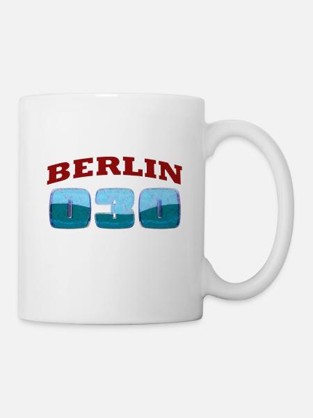 Berlin 030 Made in Germany - Tasse - Weiß