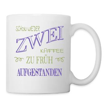 montag lustiger spruch cool arbeitskollege - Tasse - Weiß - Rechts
