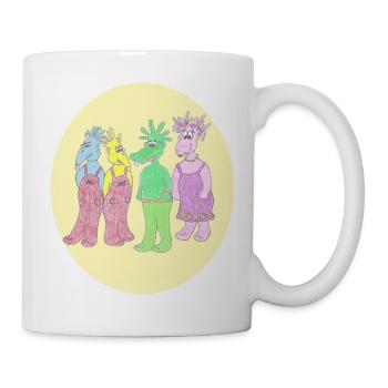 Space Belly Buttons Fan Artikel Shirt Becher Body - Tasse - Weiß - Rechts