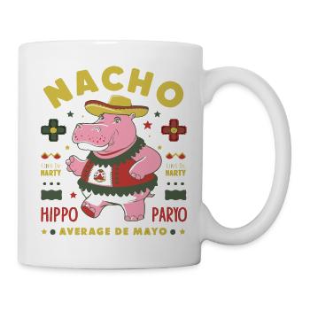 Nacho Average Hippo Fête mexicaine Cinco De Mayo - Mug blanc - blanc - Droite