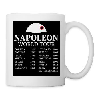 Napoleon Bonaparte Weltreise - Tasse - Weiß - Rechts