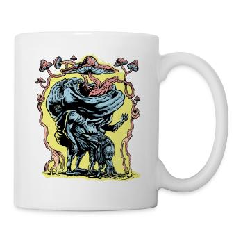 Die magische Pilzreise - Tasse - Weiß - Rechts