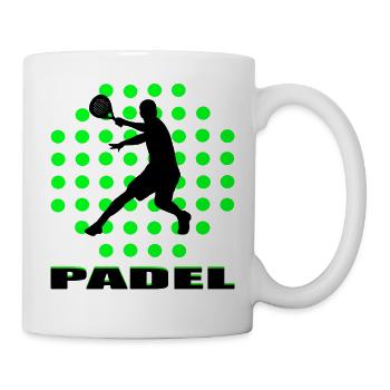 Padel - Tasse - Weiß - Rechts