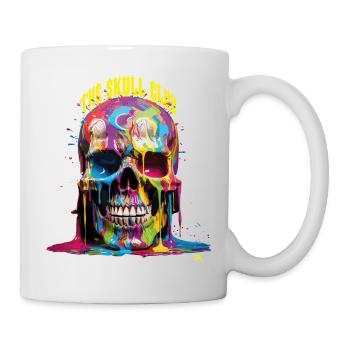 Skull - Totenkopf - full of color - Tasse - Weiß - Rechts