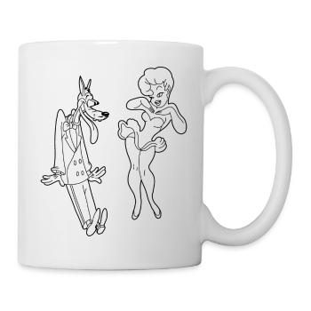 Loup - Mug blanc - blanc - Droite