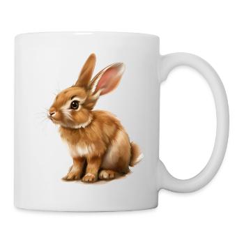 Les lièvres et les lapins se font rares - Mug blanc - blanc - Droite