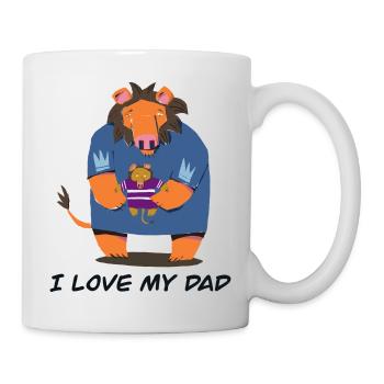 I love m’y dad - Mug blanc - blanc - Droite